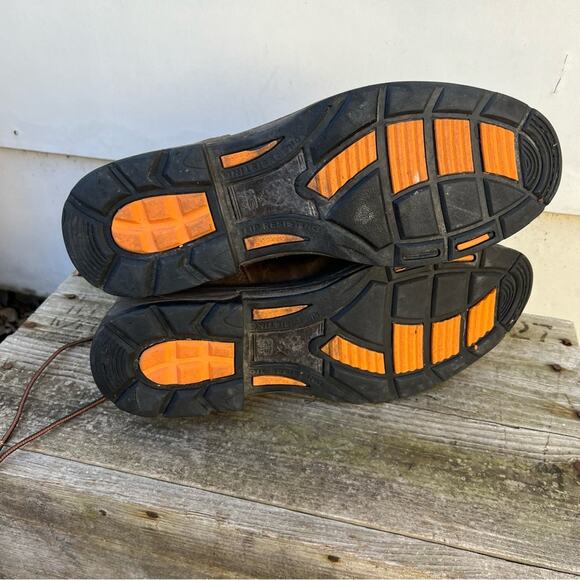 Ariat Workhog 8” Waterproof ATE Lace Up Leather Work Boots 12D - Picture 6 of 7